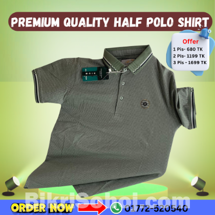 Premium Quality Half Polo Shirt